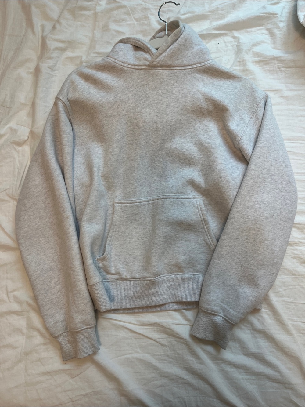 Aritzia Light Heather Gray Sweatfleece Hoodie